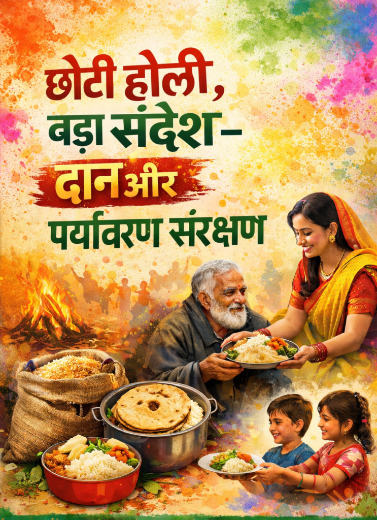 छोटी होली, बड़ा संदेश – दान और पर्यावरण संरक्षण